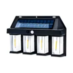 Farol Led Solar 4 Ampolletas Con Sensor de Movimineto BK6184