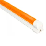 Tubo Led T-8 18W Naranja Con Base 120 Cm