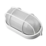 Tortuga Con Rejilla Blanca de Aluminio max: 60W Uso Exterior Megabright - Imagen 3