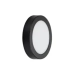 Panel Led Sobrepuesto Circular Frío 12W Borde Negro 6000k Macroled