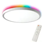 Panel Led Blanco Soprepuesto Redondo Con Control RGB+3K/4K/6K Konnergie