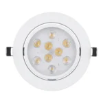 Foco Led Embutido Dirigible Frío 6500k 9W Blanco