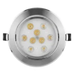 Foco Led Embutido Dirigible Cálido 3500k 9W Aluminio