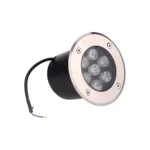 Foco Led Piso 7w Embutido Exterior Luz Calido