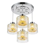 Lámpara Led Colgante 3 Tonos de Luz 40-60W Modelo Flor - Imagen 2