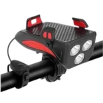Luz De Bicicleta Mtb 400 Lm+Porta Celular+Bocina