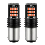 Ampolleta 1157 P21W. Freno. Reversa. Viraje Canbus Rojo 24 Led
