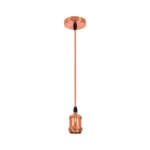 Soquete Colgante Vintage E27 Cobre