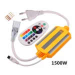 Enchufe Adaptador LED control Rgb + Control 220V 1500W IP68