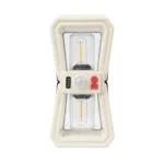 Aplique Solar Decorativo Pared Negro 2x6W Luz Calida