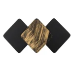Aplique Exterior Led 3x5w Cuadrados Color NEGRO-DORADO 6500K Frio 22536