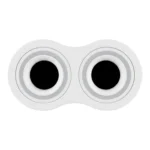 Base Bisel DOBLE Color Blanco IP20 Para Ampolletas MR-16 y GU10 Embutido SIN AMPOLLETAS