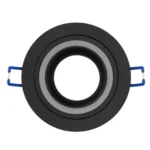 Base Bisel Color Negro IP20 Para Ampolletas MR-16 y GU10 Embutido SIN AMPOLLETA