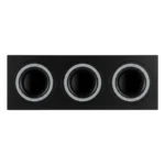 Base Bisel TRIPLE Color NEGRO Cuadrado IP20 Para Ampolleta MR-16 y GU10 Embutido SIN AMPOLLETA