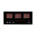 Reloj Digital Pared Led Hora Fecha Temperatura 45x22cm JH4622