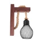 Aplique de Madera con Cuerda (NO incluye ampolleta) - Imagen 2