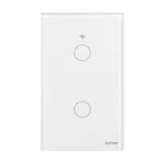 Interruptor Wifi RF SN Sin Neutro Touch 2 Canales Compatible Con Google Home y Alexa