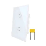 Interruptor Wifi RF SN Sin Neutro Touch 2 Canales Compatible Con Google Home y Alexa - Imagen 2