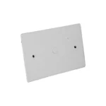 Placa Tapa Ciega 64x102mm. Sin Pernos Color Blanco MEC