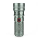 Linterna Tactica LED de Tiro Largo, Con Zoom, Aluminio