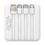 Cargador Portatil PowerBank Para Celulares 6800Mah 4 Cables Incluídos