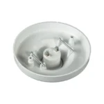 Soquete Base Recta Cubre Caja E-27 En Poliéster Blanco Libre de Halógeno - Imagen 2