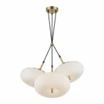Lámpara Colgante 3 Globos Blanco Amp E-27 x 6