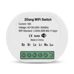 Interruptor Wifi Doble Vhome 924 Mini Dual 16A Compatible con Alexa y Google